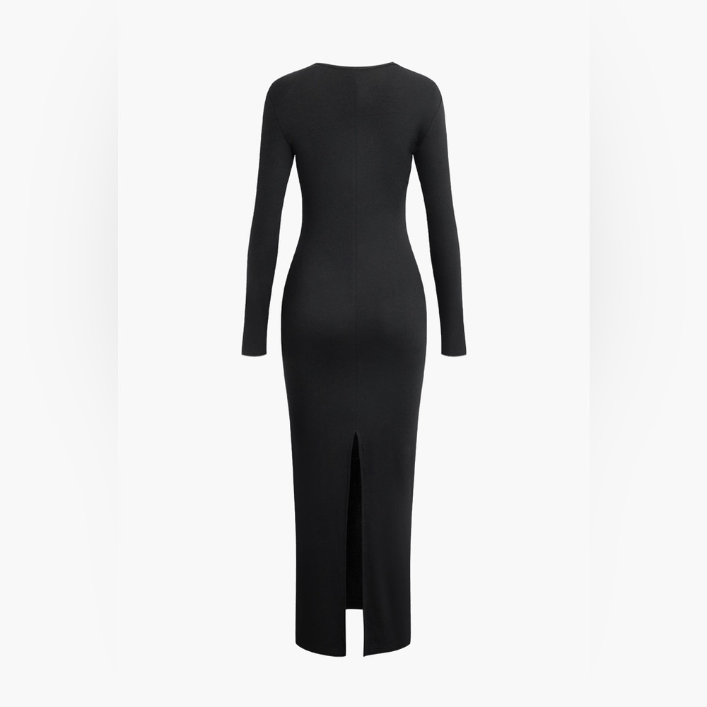 Micas Asymmetrical Neck Slit Maxi Dress - Picture 4 of 5